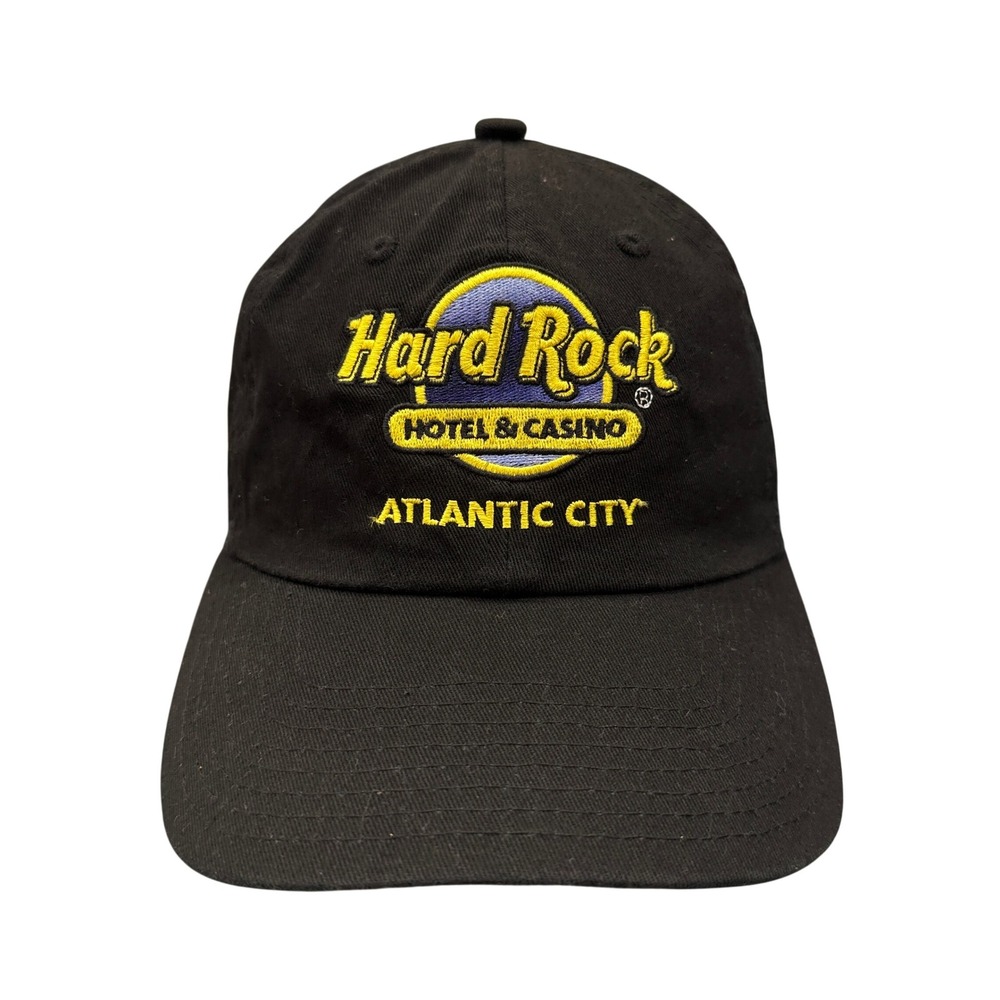 Hard Rock Hotel & Casino Hat Mens OSFM Black Good Atlantic City Embroidered Cap